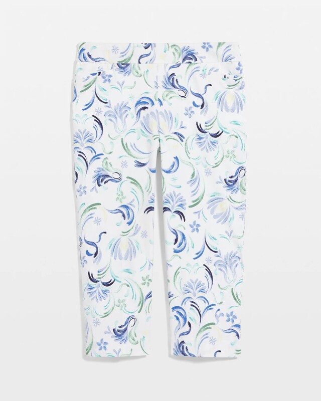 Brigitte Slub Capri Pants - image 5